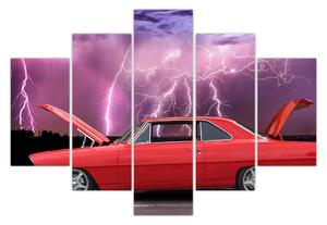 Piros autó képe (150x105 cm)