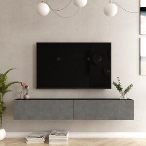 TV-állvány Lapinlahti 29,5 x 180 x 31,5 cm fekete / betonhatású