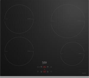 Beko HII64402MTX főzőlap Fekete Beépített 60 cm Zónás indukciós főzőlap 4 zóna