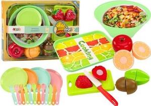 Lean Toys Gyümölcsvágó Készlet Saláta Evőeszköz Tálca Élelmiszerek 25 db