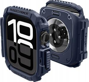 Spigen RUGGED ARMOR műanyag óra keret (ütésállóság) SÖTÉTKÉK Apple Watch Series 10 42mm (ACS08586)