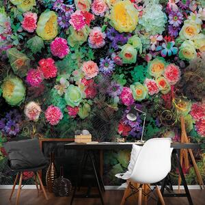 Fotótapéta - Színes virágok (152,5x104 cm)