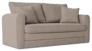 Bézs szövet kétszemélyes kanapéágy MICADONI LIDO 158 cm