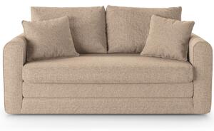 Bézs színű szövet kétszemélyes kanapé MICADONI LIDO 158 cm II