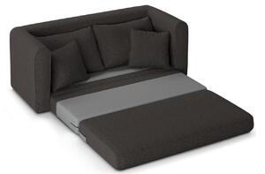 Sötétszürke szövet kétszemélyes kanapéágy MICADONI LIDO 158 cm II