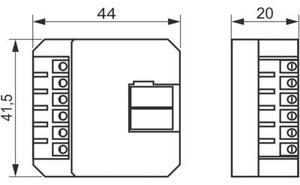Müller KNX 23828 Nyomógomb csatlakozó EA 36.32 knx
