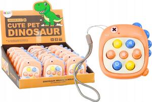 Lean Toys Arcade Játék Ütés Egy Vakond Betűk Dinoszaurusz Narancs
