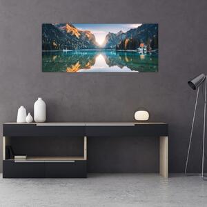 Kép - Hegyi tó (120x50 cm)