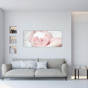 A baba lábának képe (120x50 cm)