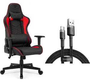 SENSE7 Spellcaster gamer szék fekete-piros