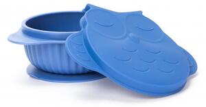 InnoGIO szilikon tál fedővel GIOfresh Owl Blue
