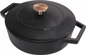 BERLINGER HAUS BH/6494 Ovális öntöttvas pecsenyesütő 30cm Fekete