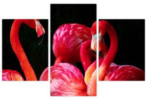 Vörös flamingók képe (90x60 cm)