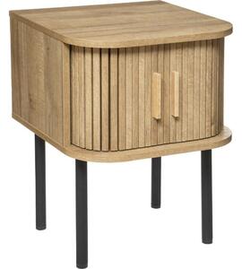 Mesita De Noche "colva" 2 Puestos Beige Atmosphera