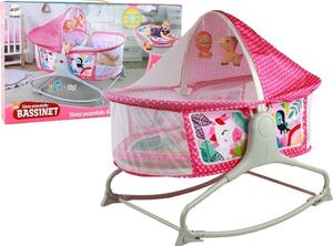 Multifunkcionális Kiságy Bója 2in1 Baby Mat Hangok Rezgések Rózsaszín
