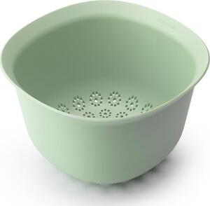 BRABANTIA Tasty+ Bake & Mix. Colander szűrőedény. 2.4 liter. kiöntőperemmel. egymásba rakható. műanyag. jáde zöld - 122200