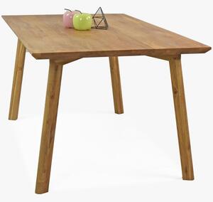 Fa asztal, fa székekkel - szett