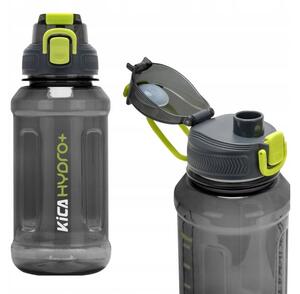 Kulacs Hydro+ 1000 ml fekete BPA-mentes szájfeltét tartó