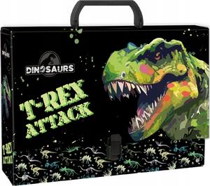 Dínós Fogantyús Irattartó A4/95 mm - T-Rex Attack (TRGDN20)