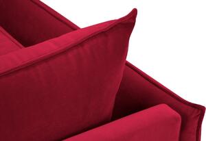 MICADONI AGATE vörös bársony fotel arany alappal