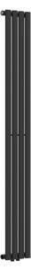 Egyrétegű design csőradiátor Nore fekete 160x24cm, 438W