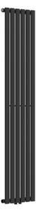 Egyrétegű design csőradiátor Nore fekete 160x36cm, 636W