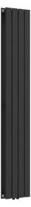 Kétrétegű design radiátor Nore fekete 160x30cm, 1006W