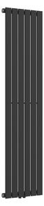 Egyrétegű design radiátor Nore fekete 160x45cm, 790W