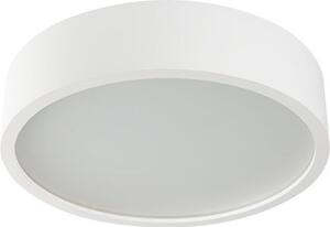 LED lámpatest , mennyezeti , 2 x E27 , kerek , fa , üveg , matt fehér , JASMIN