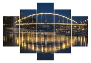 Egy híd képe szökőkúttal (150x105 cm)