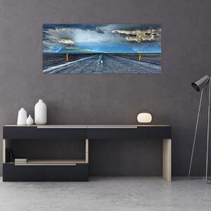 Kép egy viharról az úton (120x50 cm)