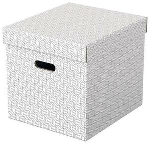 Tárolódoboz, kocka alakú, ESSELTE Home, fehér (E628288)