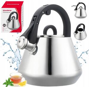 Klausberg rozsdamentes acél vízforraló gwizdkiem 2,5L KB-7947