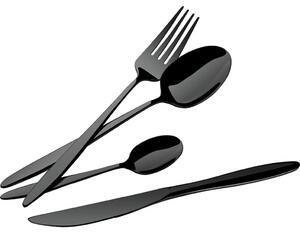 BerlingerHaus BH/3063 Matte Black Collection Evőeszköz Készlet - 24 db