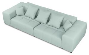 Mentazöld szövet moduláris háromszemélyes kanapé MICADONI MARGO 340 cm