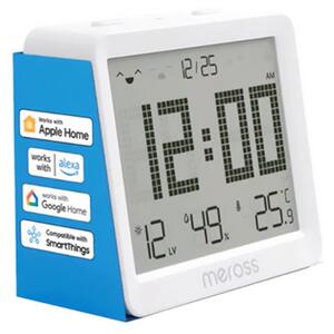 Meross okos hőmérő és páratartalom érzékelő (hangvezérlés, WiFi, mobil vezérlés) FEHÉR (MS130-EU)