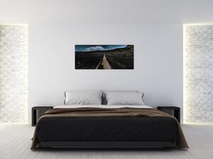 Egy kép a fa útról alkonyatkor (120x50 cm)