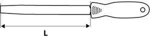 Topex Reszelő 200 mm Lapos