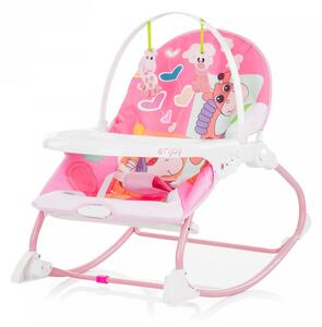CHIPOLINO Enjoy rezgő-zenélő pihenőszék 9 kg-ig - Pink