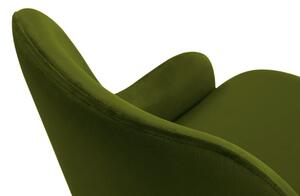 MICADONI OLIVINE zöld bársony étkezőszék