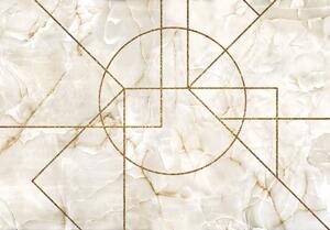 Fotótapéta - Geometriai motívum márványon (152,5x104 cm)