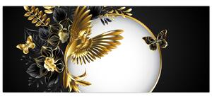 Kép - Arany motívumokkal díszített labda (120x50 cm)