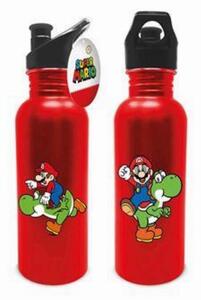 Pyramid, Super Mario, 540 ml, Piros, Rozsdamentes acél, Ivópalack