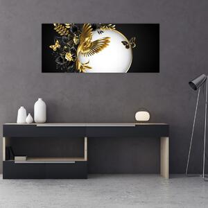 Kép - Arany motívumokkal díszített labda (120x50 cm)