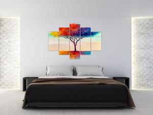 Egy festett fa képe (150x105 cm)
