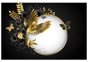 Kép - Arany motívumokkal díszített labda (90x60 cm)