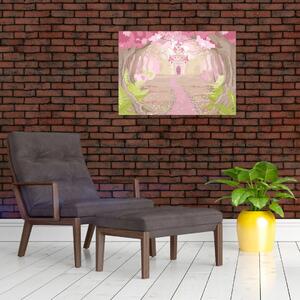 Kép - Utazás a rózsaszín királyságba (70x50 cm)