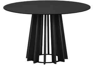 Fekete tölgyfa étkezőasztal Micadoni Mojave 120 cm