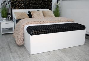 EBONY ágy + matrac + ágyrács AJÁNDÉK, 140x200, fehér