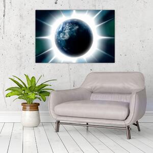 Egy besugárzott bolygó képe (90x60 cm)